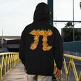 Pumpkin Pi Math Teacher Halloween Costume Geometry Men's Hoodie Back Print, funny design