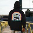 Rainbow AAC Awareness Month SPED Teacher SLP Communication Men's Hoodie Back Print, funny design Rainbow AAC Awareness Month SPED Teacher SLP Communication Men's Hoodie Back Print, funny design