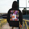 Read More Books Ghost Reading Book Teacher Halloween Men's Hoodie Back Print, funny design