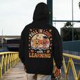 Retro Fall In Love With Learning Pumpkin Leaf Teacher Autumn Men's Hoodie Back Print, funny design Retro Fall In Love With Learning Pumpkin Leaf Teacher Autumn Men's Hoodie Back Print, funny design