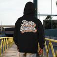 Retro Sunset Fifth Grade Teacher & Student Back To School Men's Hoodie Back Print, funny design Retro Sunset Fifth Grade Teacher & Student Back To School Men's Hoodie Back Print, funny design