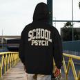 Retro Wildflower School Psych Teacher School Psychologist Men's Hoodie Back Print, funny design Retro Wildflower School Psych Teacher School Psychologist Men's Hoodie Back Print, funny design