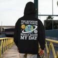 Rotation Of Earth Science Teacher Earth Day Men Women Men's Hoodie Back Print, Science Teacher Gifts, funny design