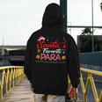 Santa's Favorite Para Christmas Paraprofessional Teacher Men's Hoodie Back Print, funny design Santa's Favorite Para Christmas Paraprofessional Teacher Men's Hoodie Back Print, funny design
