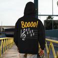 Scary Key Signature Boo Music Halloween Musician Teacher Men Women Men's Hoodie Back Print, funny design Scary Key Signature Boo Music Halloween Musician Teacher Men Women Men's Hoodie Back Print, funny design