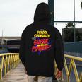 School Counselor Teacher Superhero Superpower Comic Book Men's Hoodie Back Print, funny design