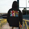 You Are Smart Brave Strong Kind Loved Motivation Teacher Kid Men's Hoodie Back Print, funny design