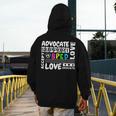Special Education Advocate Love Support SPED Teacher Men's Hoodie Back Print, funny design Special Education Advocate Love Support SPED Teacher Men's Hoodie Back Print, funny design
