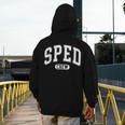 SPED Crew SPED Teacher Back To School For Women Men Men's Hoodie Back Print, funny design