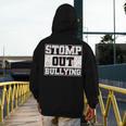 Stomp Out Bullying Back To School Education Teacher Men's Hoodie Back Print, funny design