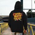 Super Math Teacher Educational Superhero Men's Hoodie Back Print, Super Teacher Gifts, funny design