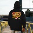 Super Teacher's Assistant Educational Superhero Men's Hoodie Back Print, funny design Super Teacher's Assistant Educational Superhero Men's Hoodie Back Print, funny design