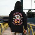 I Survived 67 Days Of School Groovy Retro Teachers Girls Men's Hoodie Back Print, funny design I Survived 67 Days Of School Groovy Retro Teachers Girls Men's Hoodie Back Print, funny design