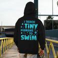 Swimming Teacher I Teach Tiny Humans To Swim Swim Instructor Men's Hoodie Back Print, funny design Swimming Teacher I Teach Tiny Humans To Swim Swim Instructor Men's Hoodie Back Print, funny design