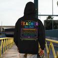 Teacher Definition Teaching School Teacher Men's Hoodie Back Print, funny design