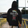 The Teacher Elf Shirt Matching Family Christmas Elf Men Women Kids Men's Hoodie Back Print, funny design The Teacher Elf Shirt Matching Family Christmas Elf Men Women Kids Men's Hoodie Back Print, funny design