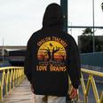 Teacher Halloween All English Teachers Love Brains Men's Hoodie Back Print, English Teacher Gifts, funny design