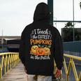Teacher Halloween Pre-K Teacher Kindergarten Cutest Pumpkins Men's Hoodie Back Print, funny design