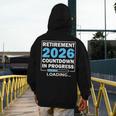 Teacher Retirement Class Of 2026 Loading Retired Men's Hoodie Back Print, funny design Teacher Retirement Class Of 2026 Loading Retired Men's Hoodie Back Print, funny design