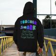 Teacher Shark Don't Stress Do Your Best Forget The Rest Men's Hoodie Back Print, funny design