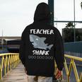 Teacher Shark Shirt Christmas Idea For Him Her Men's Hoodie Back Print, funny design Teacher Shark Shirt Christmas Idea For Him Her Men's Hoodie Back Print, funny design