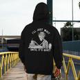 Teacher Skeleton Messy Bun I'Ll Just Wait Until Its Quiet Men's Hoodie Back Print, funny design Teacher Skeleton Messy Bun I'Ll Just Wait Until Its Quiet Men's Hoodie Back Print, funny design