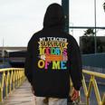 My Teacher Survived 100 Days Of Me 100th Day Of School Kids Men's Hoodie Back Print, funny design