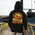 Teacher All Teachers Love Brains Halloween Party Men's Hoodie Back Print, funny design Teacher All Teachers Love Brains Halloween Party Men's Hoodie Back Print, funny design