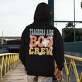Teachers Aide Boo Crew Ghost Groovy Halloween For Women Men's Hoodie Back Print, funny design Teachers Aide Boo Crew Ghost Groovy Halloween For Women Men's Hoodie Back Print, funny design
