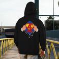 Teachers Are Superheroes 4th Grade Super Teacher Staff Men Women Men's Hoodie Back Print, Super Teacher Gifts, 4th Grade Teacher Gifts, funny design