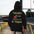 Teachers Are Superheroes First Day School T-Shirt Men's Hoodie Back Print, funny design