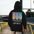Teaching My Little Gnomies With Gnome For Teacher Women Men's Hoodie Back Print, funny design Teaching My Little Gnomies With Gnome For Teacher Women Men's Hoodie Back Print, funny design