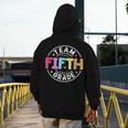 Team Fifth Grade Teacher Back To School 5th Grade Squad Kids Men's Hoodie Back Print, funny design Team Fifth Grade Teacher Back To School 5th Grade Squad Kids Men's Hoodie Back Print, funny design