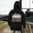 Team Preschool Boo Crew Halloween Teacher Student Costume Men's Hoodie Back Print, funny design