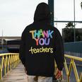 Thank You Teacher Appreciation Graduation Men Women Girls Kids Men's Hoodie Back Print, funny design