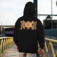 Thanksgiving Turkey Teach Thankful Teacher Girly Bow Women Men's Hoodie Back Print, funny design