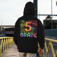 Tie Dye 5th Grade Typography Team Fifth Grade Teacher For Men Women Girls Kids Men's Hoodie Back Print, funny design