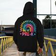 Tie Dye Prek Teacher Rainbow Preschool Back To School Girl Men's Hoodie Back Print, funny design Tie Dye Prek Teacher Rainbow Preschool Back To School Girl Men's Hoodie Back Print, funny design
