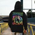 Tie Dye Teaching Social Studies Is My Jam Sunglasses Teacher Men's Hoodie Back Print, funny design Tie Dye Teaching Social Studies Is My Jam Sunglasses Teacher Men's Hoodie Back Print, funny design