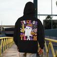Trick Or Teach Teacher Pencil Ghost Halloween Teacher Men's Hoodie Back Print, funny design Trick Or Teach Teacher Pencil Ghost Halloween Teacher Men's Hoodie Back Print, funny design