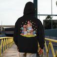 Turkey Reading Books Fall Season Thanksgiving Teacher Book Men's Hoodie Back Print, funny design Turkey Reading Books Fall Season Thanksgiving Teacher Book Men's Hoodie Back Print, funny design