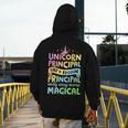 Unicorn Principal Back To School Teacher Appreciation Men's Hoodie Back Print, funny design Unicorn Principal Back To School Teacher Appreciation Men's Hoodie Back Print, funny design