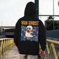 Van Ghost Art Teacher Halloween Van Gogh Starry Night Men's Hoodie Back Print, funny design