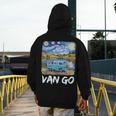 Van Go Retro Vanlife Art Teacher Men's Hoodie Back Print, funny design Van Go Retro Vanlife Art Teacher Men's Hoodie Back Print, funny design