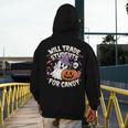 Will Trade Students For Candy Halloween Teacher Men's Hoodie Back Print, funny design