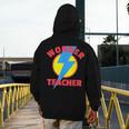 Wonder Teacher Teacher Halloween Tshirt Men's Hoodie Back Print, funny design