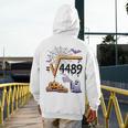 4489 Square Root 67 Math Teacher Halloween Costume Professor Men's Hoodie Back Print, funny design