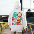 50 Days Of School Teacher Happy 50th Day Of School Kids Men's Hoodie Back Print, funny design