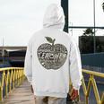 Apple Camoflauge Clothing Camo Student Teacher Cute School Men's Hoodie Back Print, funny design Apple Camoflauge Clothing Camo Student Teacher Cute School Men's Hoodie Back Print, funny design