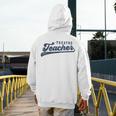 Theatre Teacher Men Women Vintage Graphic Theatre Teacher Men's Hoodie Back Print, funny design